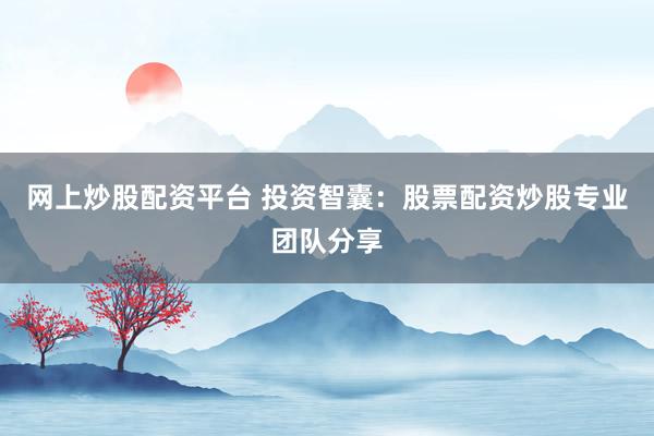 网上炒股配资平台 投资智囊：股票配资炒股专业团队分享